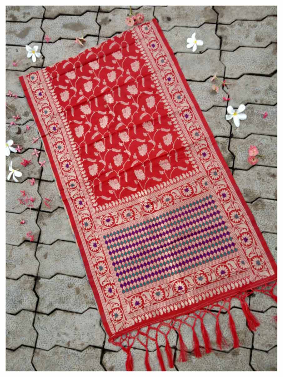 Banarasi Silk Zari Work Wholesale Dupatta-KD264 Banarasi Silk Zari Work Wholesale Dupatta-KD264